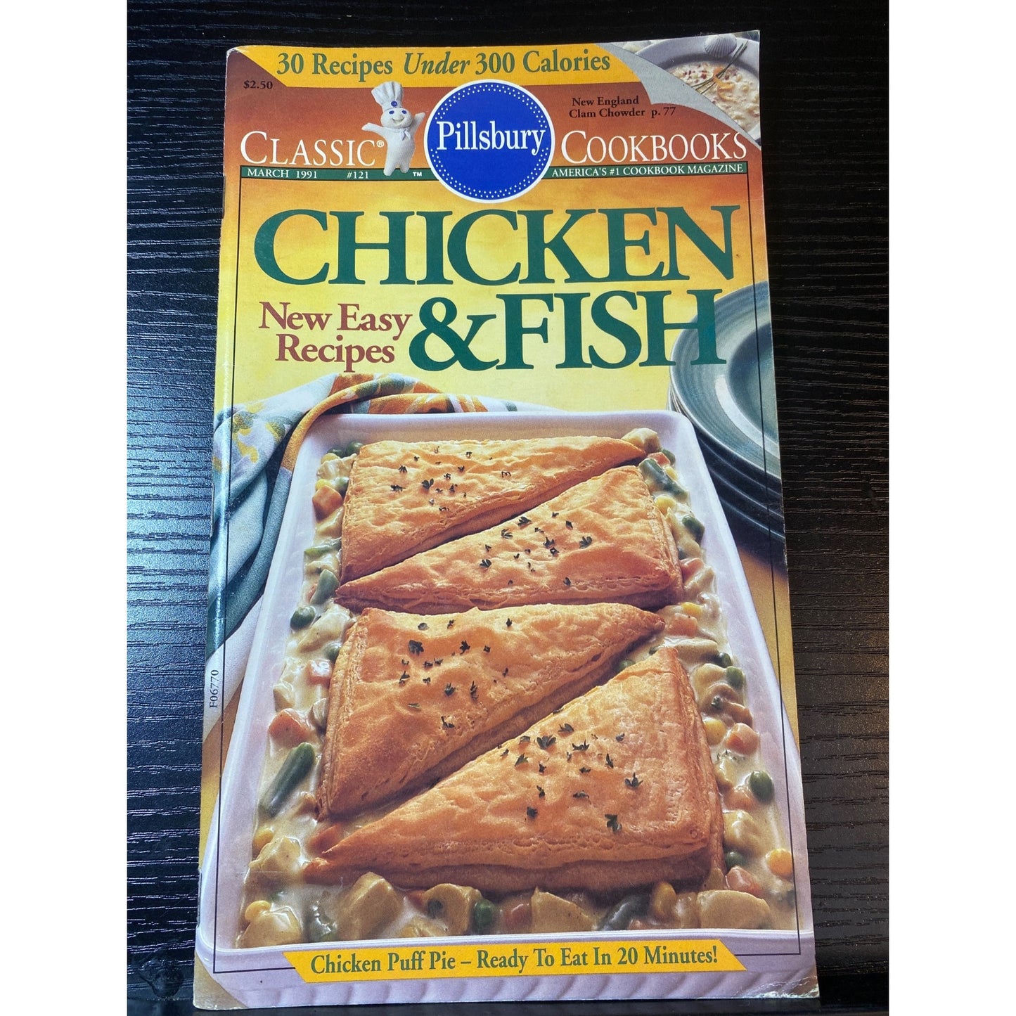 Pillsbury Classic Cookbook Booklet March 1991 Issue #121 Chicken & Fish Recipes