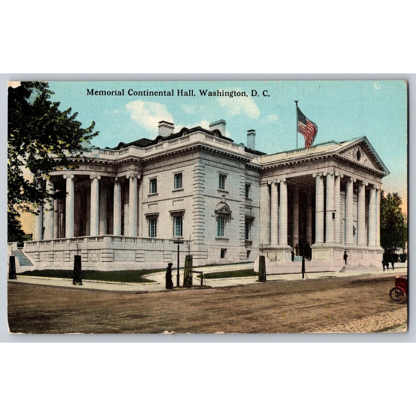 Washington DC Memorial Continental Hall Divided Back Postcard Unused