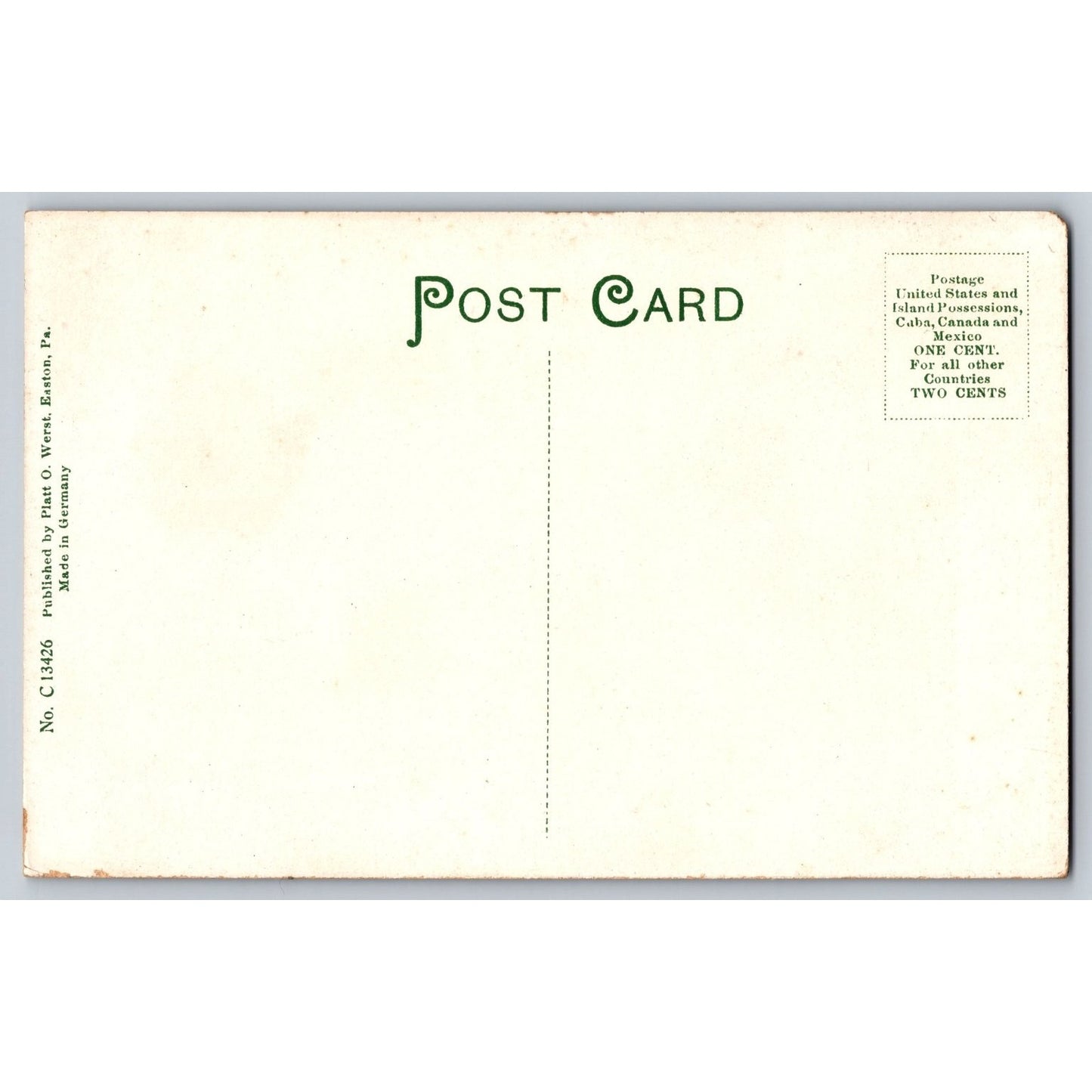 Easton PA Pennsylvania Alsa Packer Institute Divided Back Postcard Platt O Werst