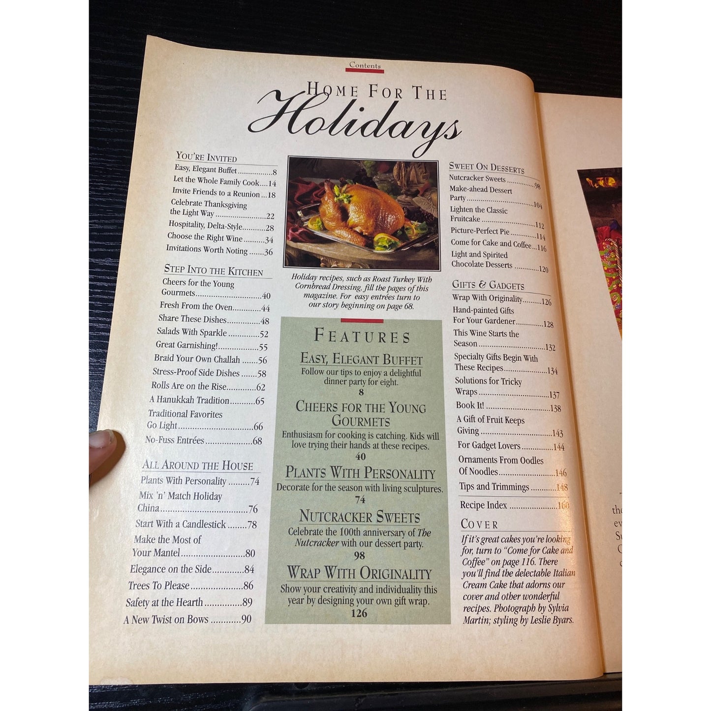 Southern Living Home For The Holidays Magazine 1993 Elegant Recipes Decor