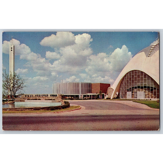 Oklahoma City OK First Christian Church Chrome Postcard Baxter Lane