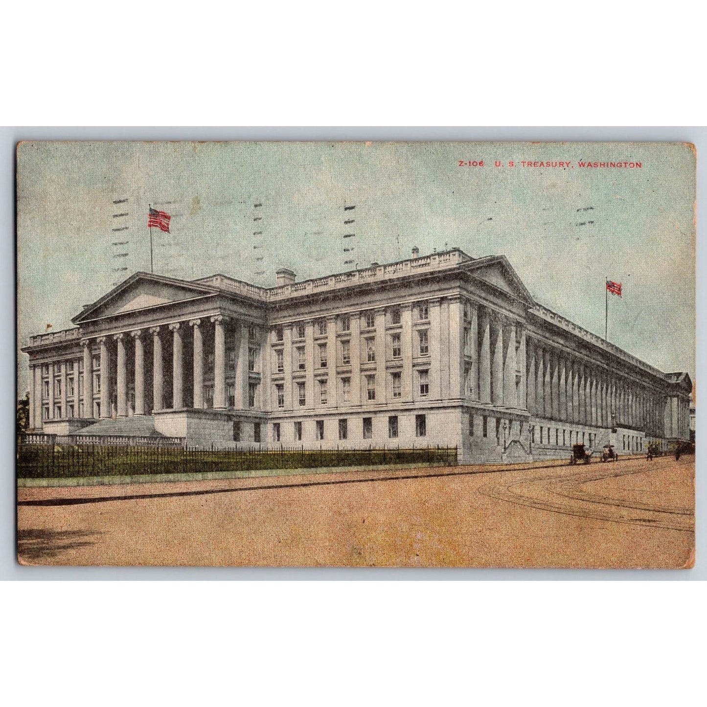 Washington DC US Treasury 1910 Divided Back Postcard Used B.S. Reynolds