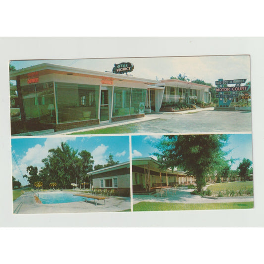 Postcard GA Georgia Savannah Old South Manor Motor Court Restaurant 1961 Used