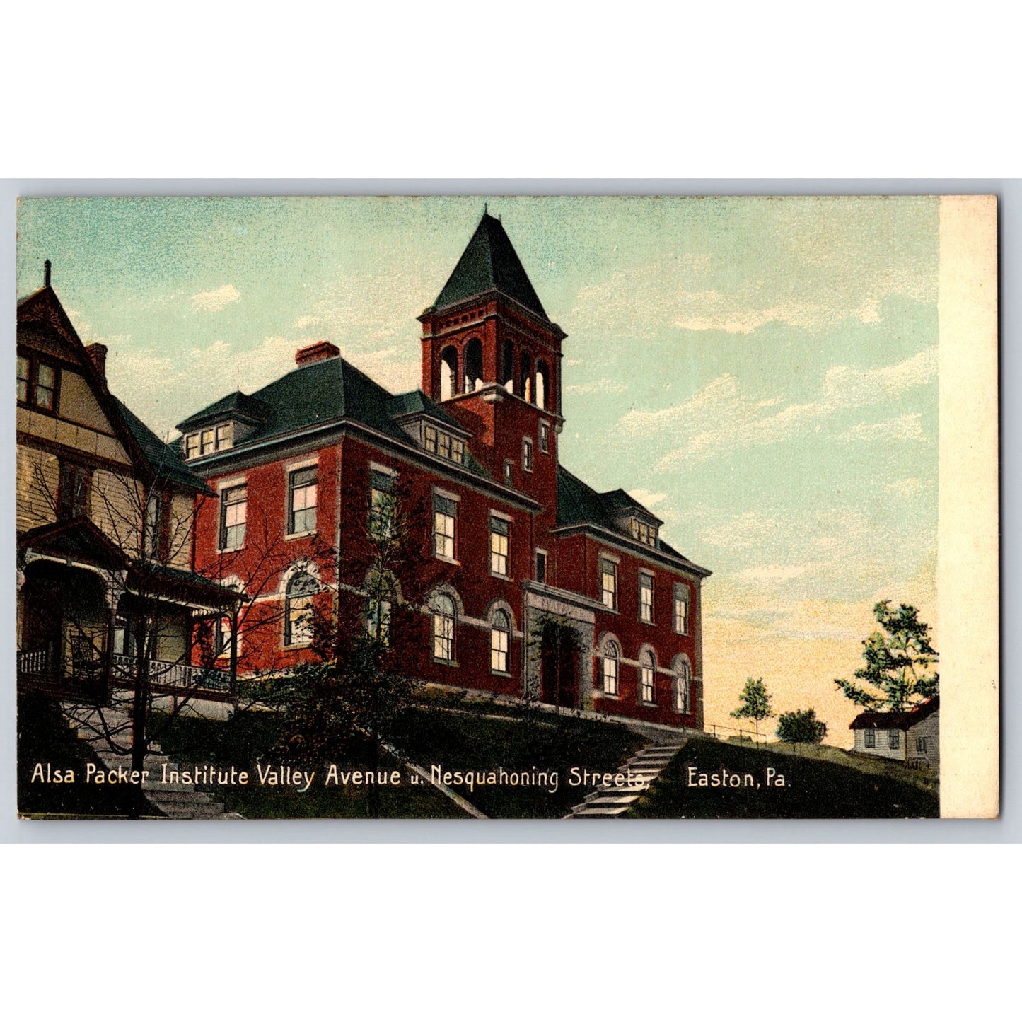Easton PA Pennsylvania Alsa Packer Institute Valley Ave Nesquehoning St Postcard