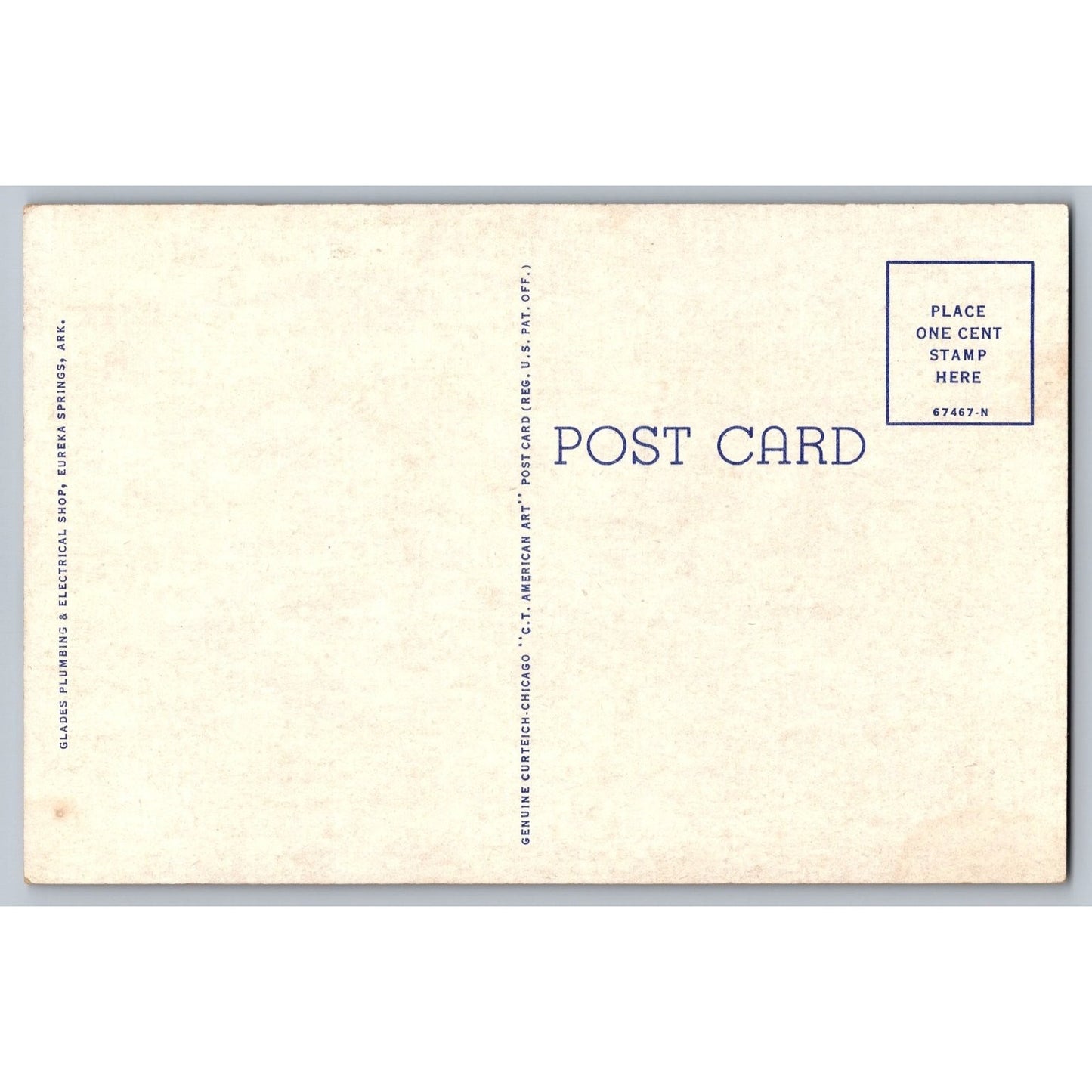 Eureka Springs AR Arkansas Basin Park Hotel Divided Back Postcard Curteich
