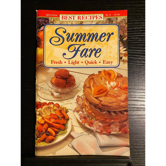 Postcard Booklet Best Recipes July 1991 No. 6 Summer Fare  Summer Fruits
