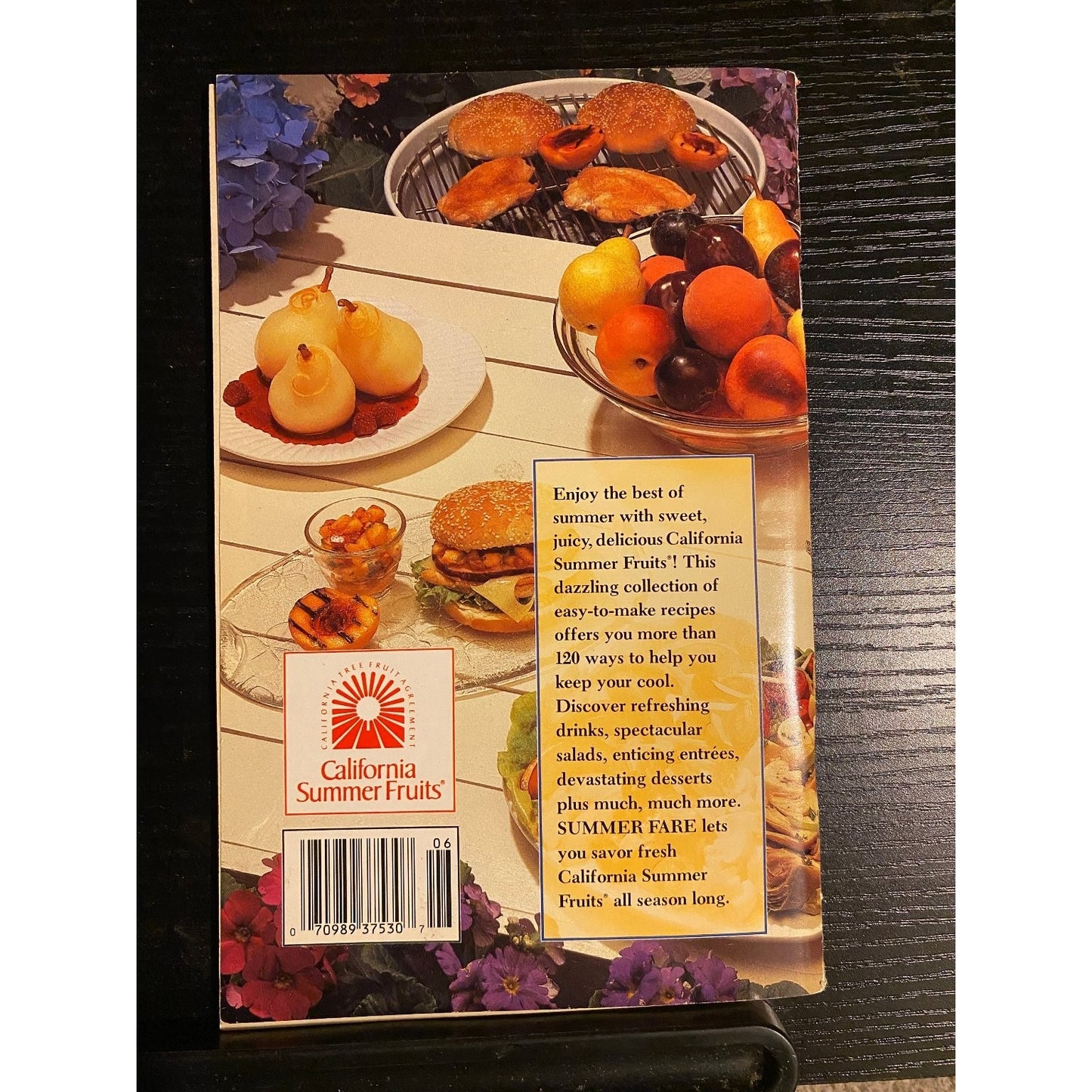 Postcard Booklet Best Recipes July 1991 No. 6 Summer Fare  Summer Fruits