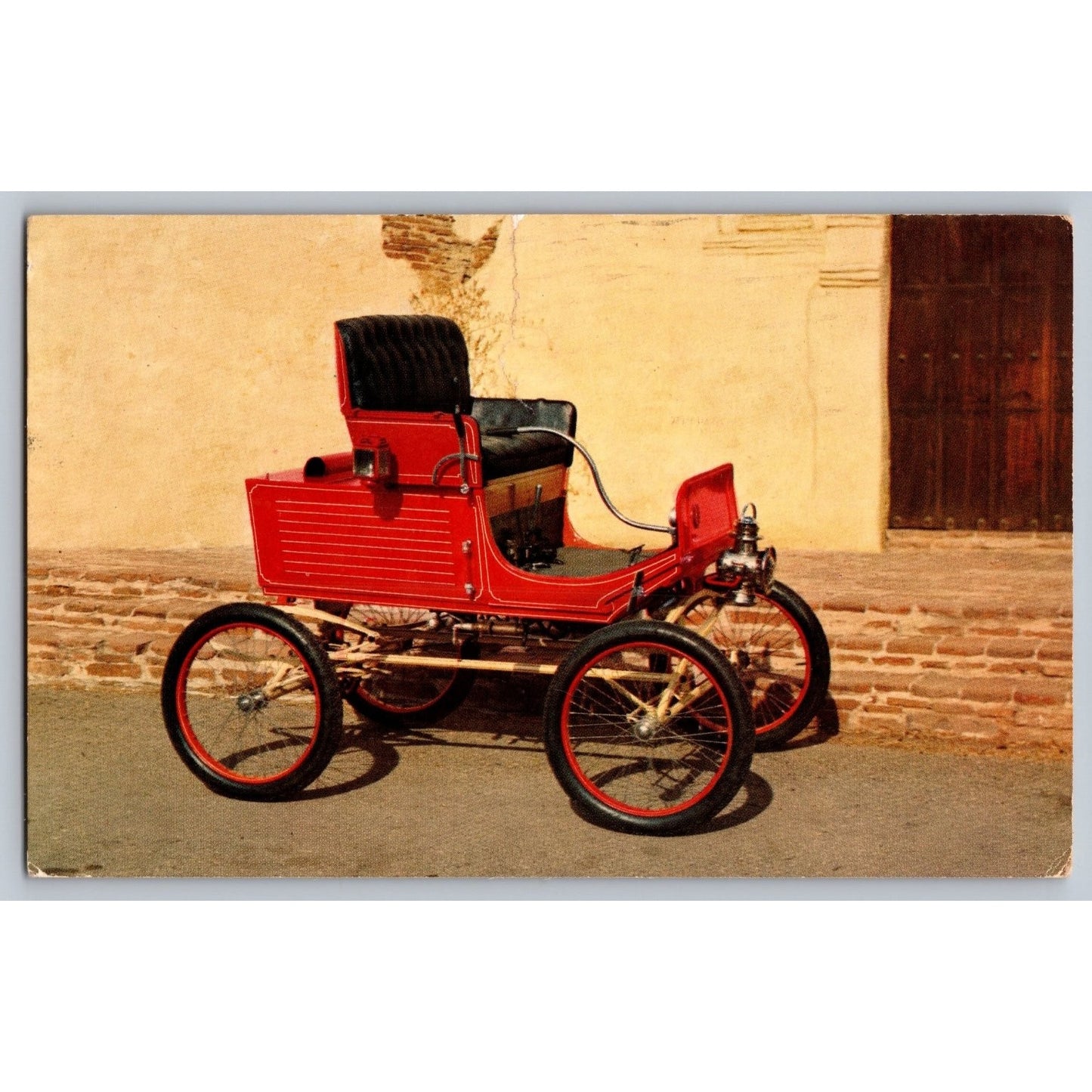Barberton OH Ohio 1899 Mobile Dodge Dart Auto Service Chrome Postcard