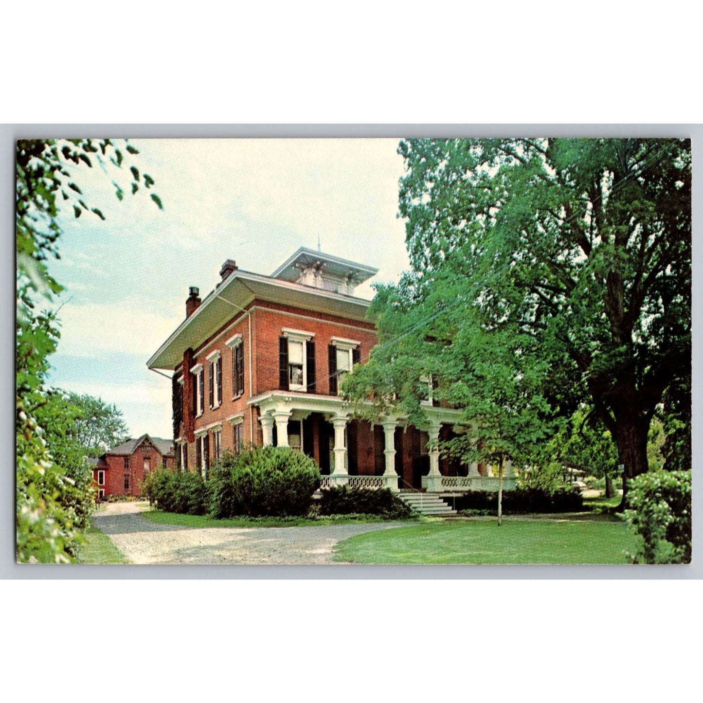 Brockport NY New York Morgan-Manning House Historical Landmark Postcard