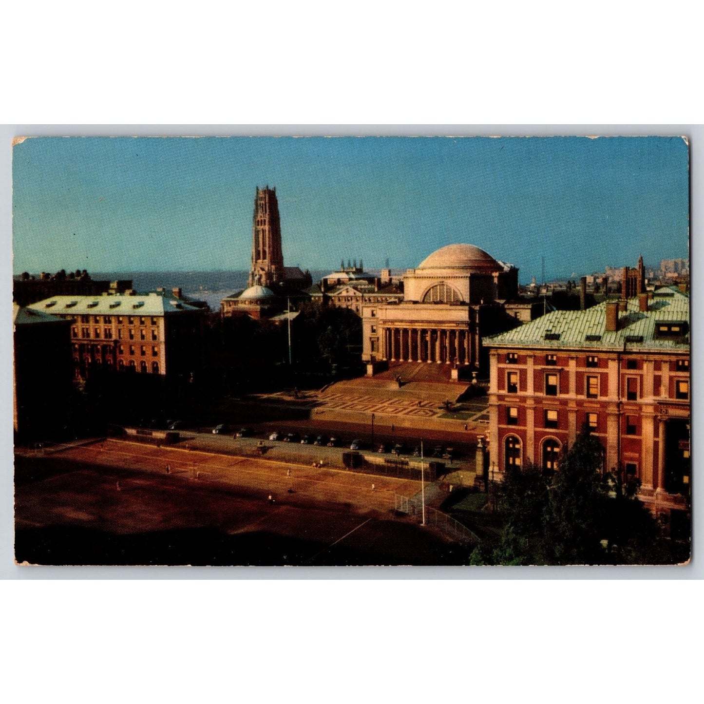 New York City NY Columbia University Seth Low Library Riverside Church Postcard