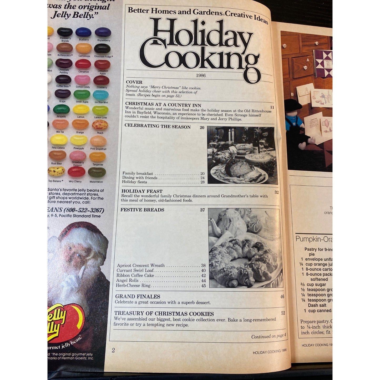 Better Homes & Gardens Holiday Cooking 1986 Magazine Festive Recipes Desserts Breads