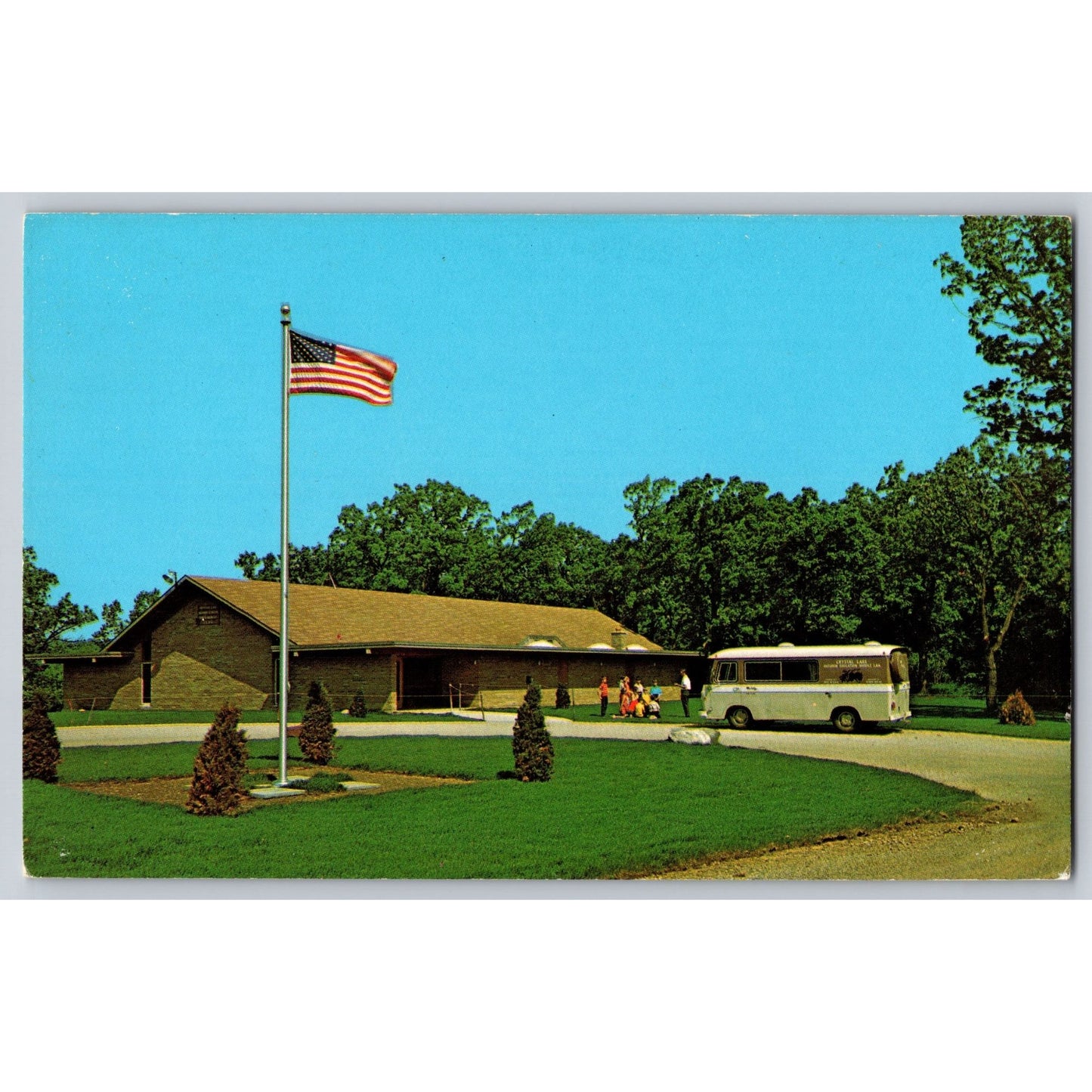 Crystal Lake Park IL Illinois School Program 1960s Chrome Postcard Landon Studio