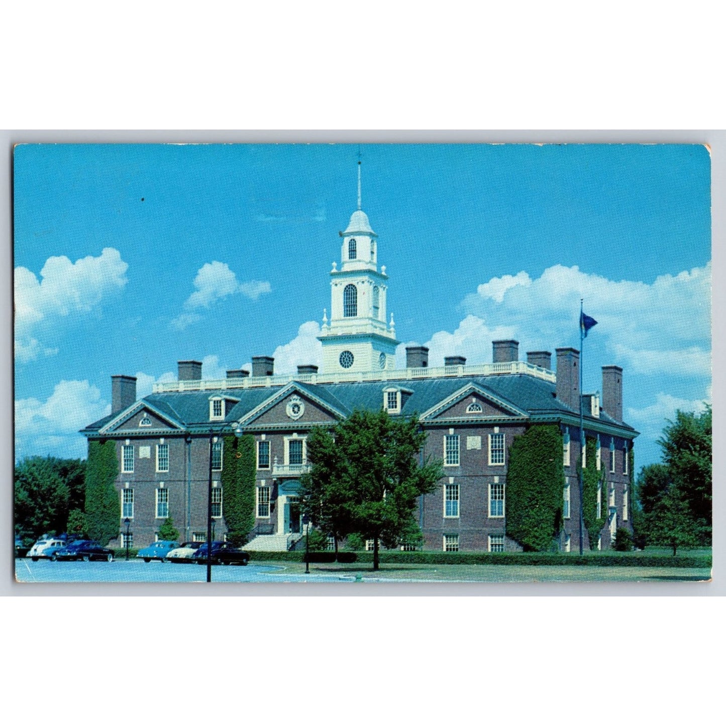 Dover DE Delaware Capitol Building Old State House Chrome Postcard Unused