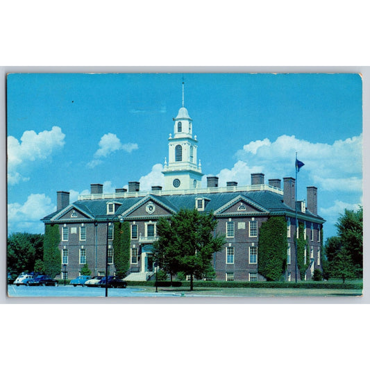 Dover DE Delaware Capitol Building Old State House Chrome Postcard Unused