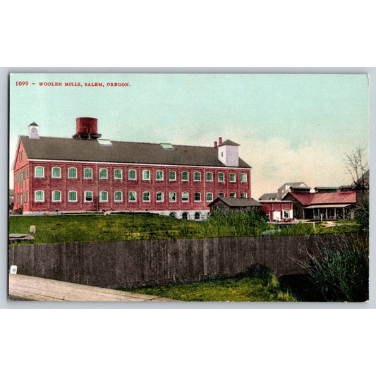 Salem OR Oregon Woolen Mills Salem Divided Back Postcard Unused Edward H Mitchell