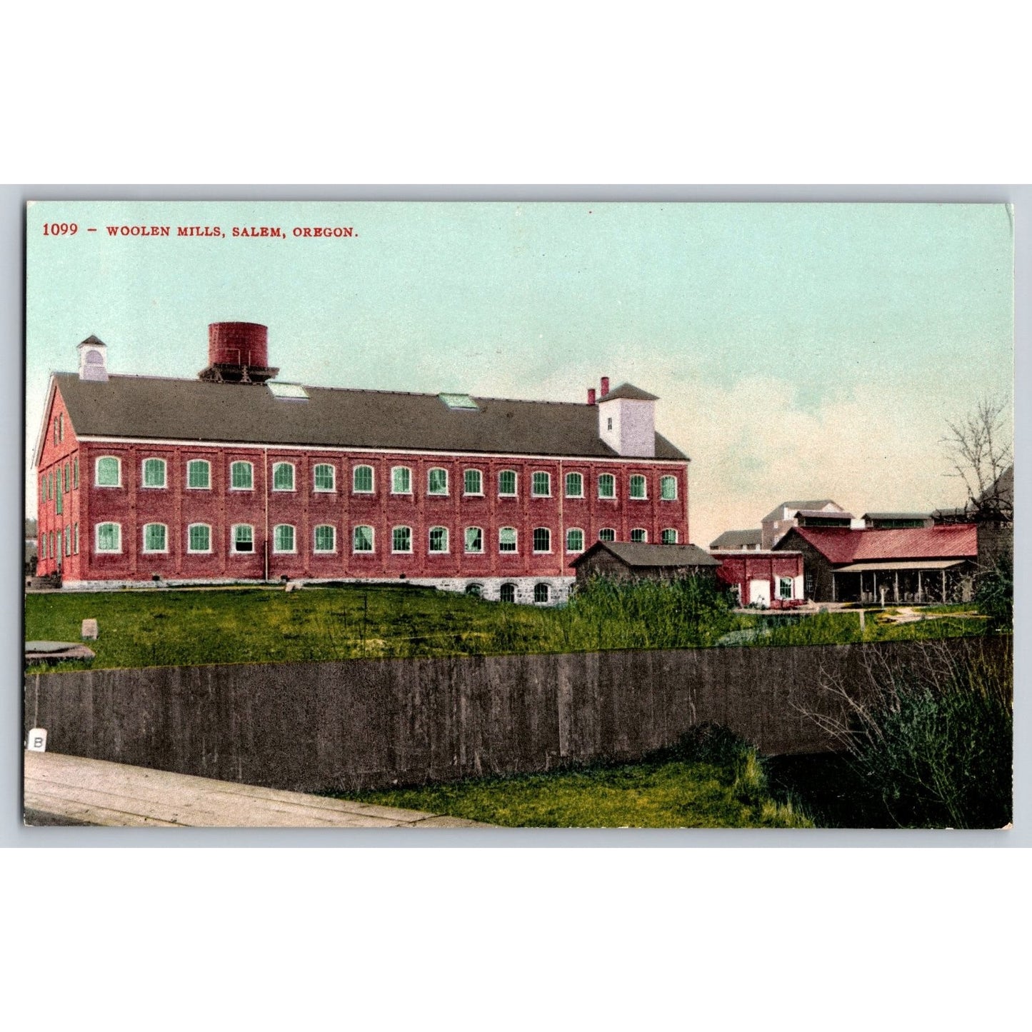 Salem OR Oregon Woolen Mills Salem Divided Back Postcard Unused Edward H Mitchell