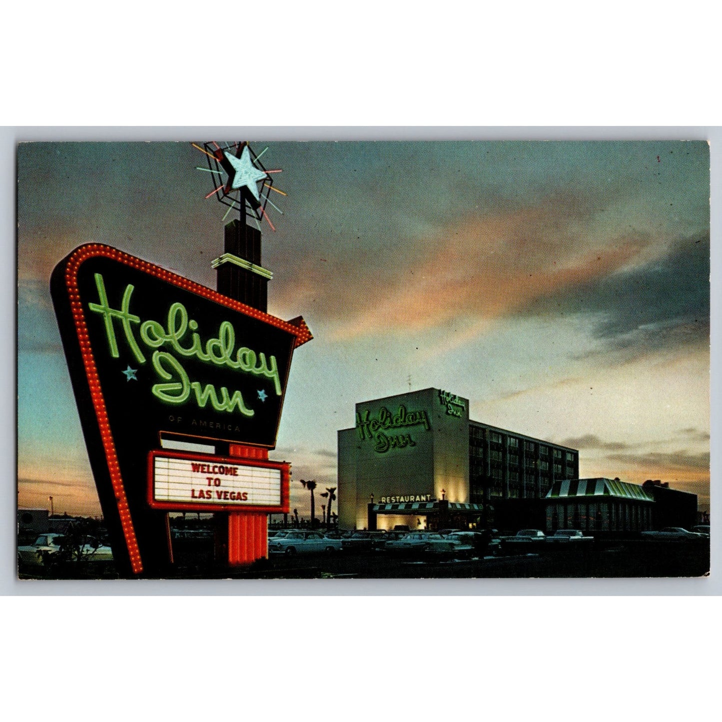 Las Vegas NV Nevada Holiday Inn Chrome Postcard Unused Curt Teich