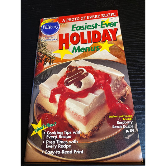 Pillsbury Classic Cookbook Easiest-Ever Holiday Menus 1986 Edition