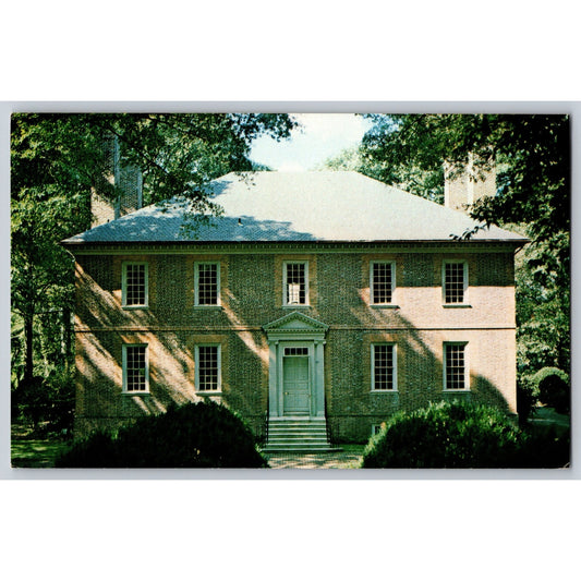 Richmond VA Virginia Wilton Mansion Chrome Postcard Unused