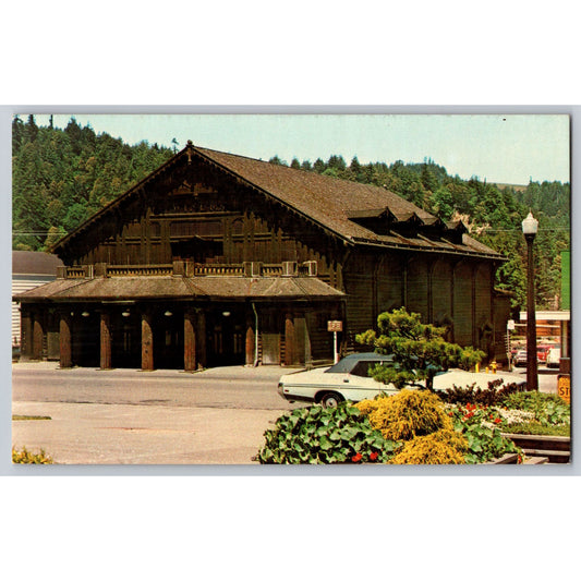 Scotia CA California Redwood Theatre Chrome Postcard Unused