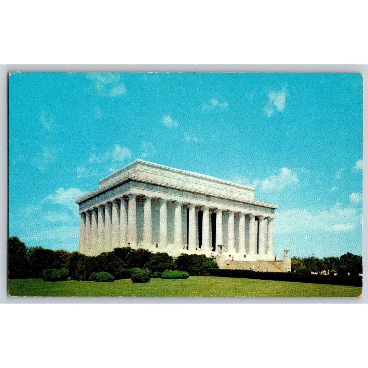 Washington DC Lincoln Memorial Chrome Postcard Unused Capsco
