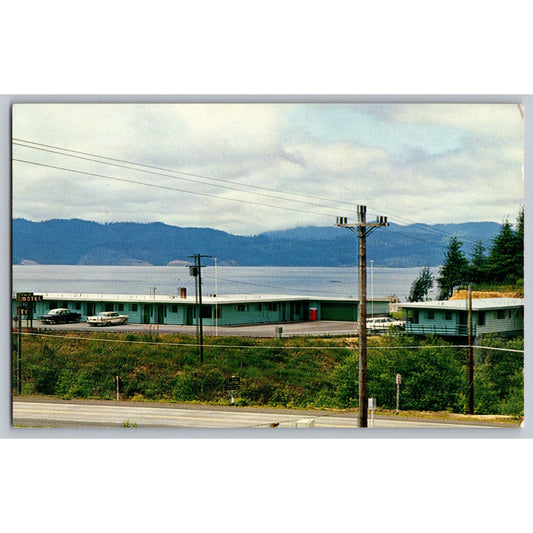 Astoria OR Oregon Crest Motel Columbia River View Chrome Postcard Unused