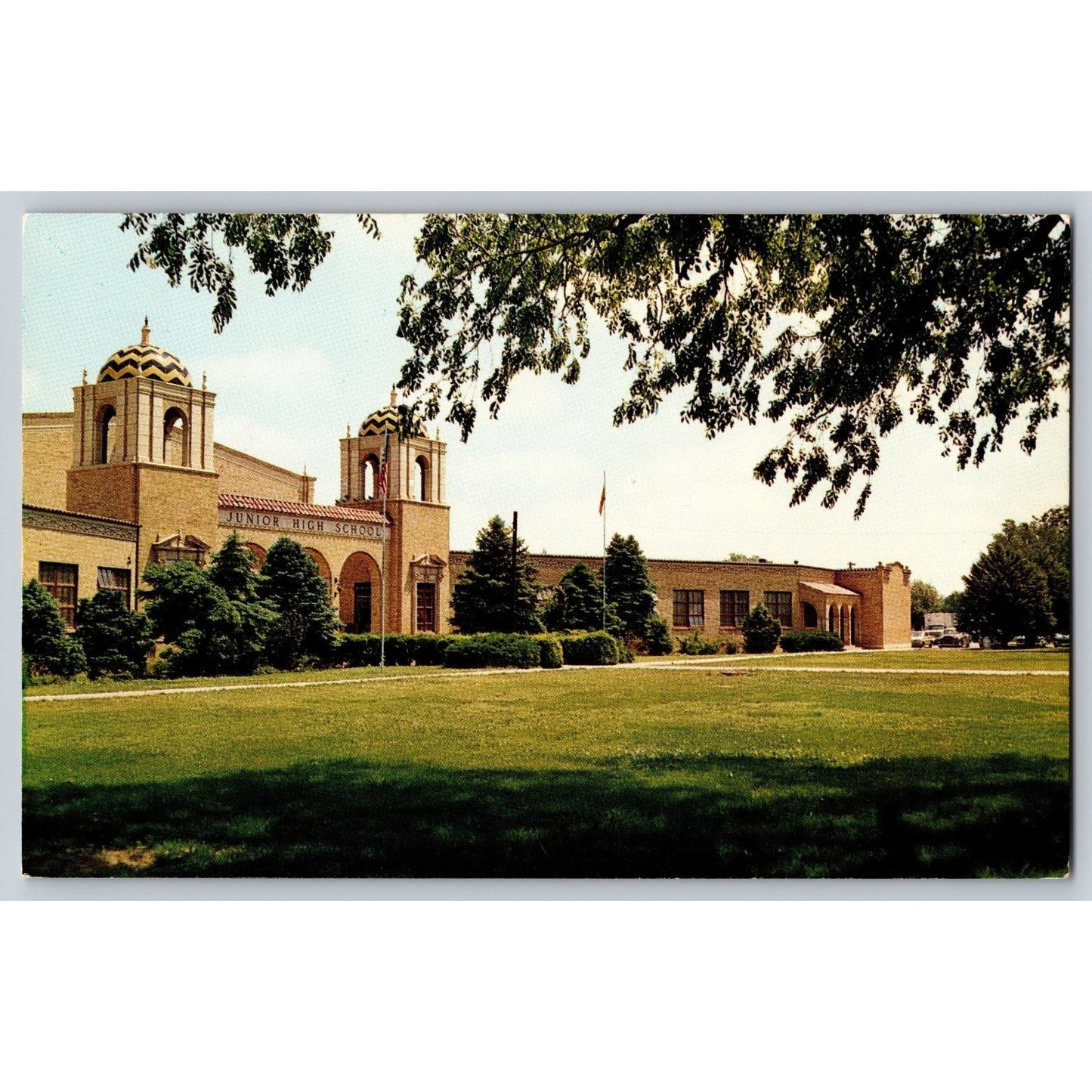 Clovis NM New Mexico Junior High School 1966 Chrome Postcard Unused F.J. Schaaf