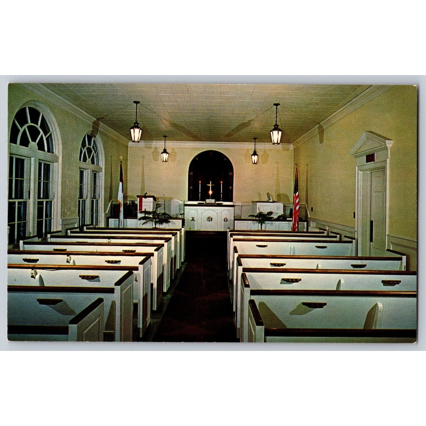 Upper Sandusky OH Ohio Fairhaven Home Nursing Care Unit Chapel Chrome Postcard