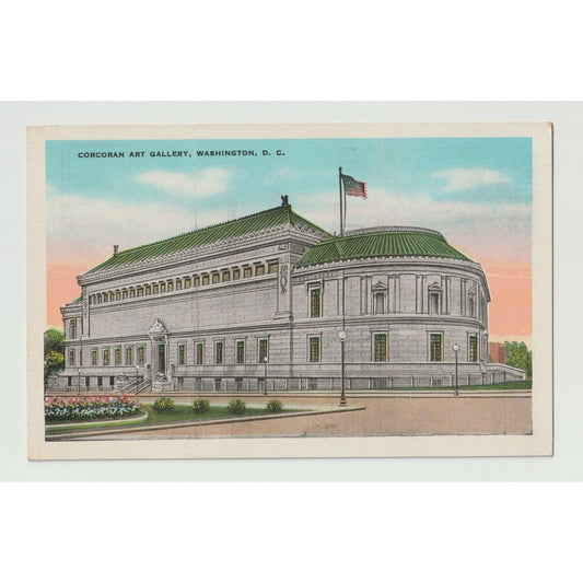 Washington DC Corcoran Art Gallery Postcard 1920s White Border Postcard Unused