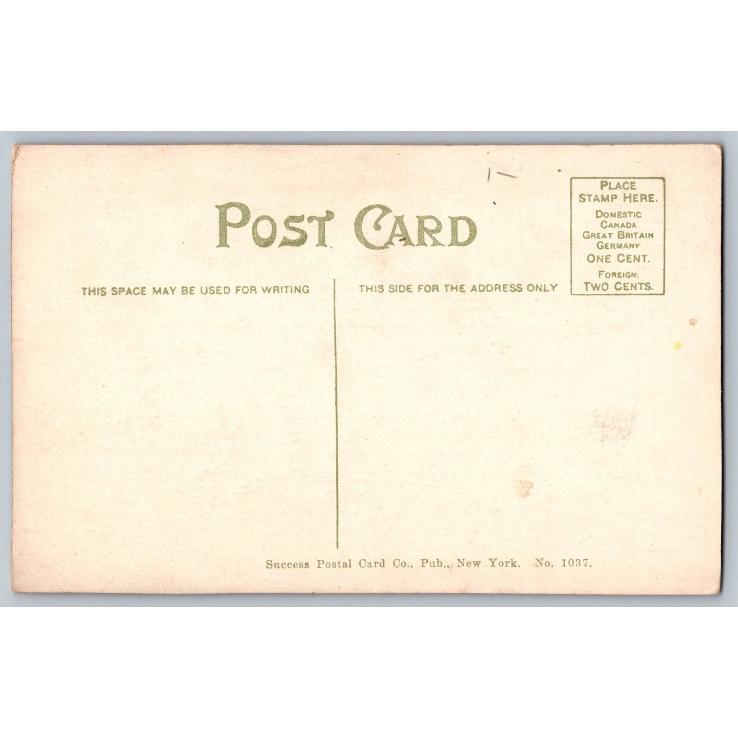 New York City NY Trinity Building Broadway Divided Postcard Success Postal Card