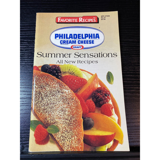 Philadelphia Cream Cheese Summer Sensations Recipe Cookbook Booklet June 1990