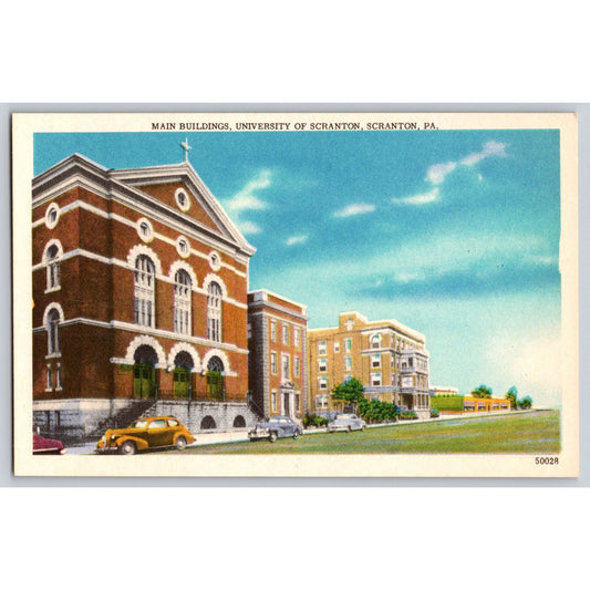 Scranton PA Pennsylvania University Main Buildings Postcard Scranton News Co