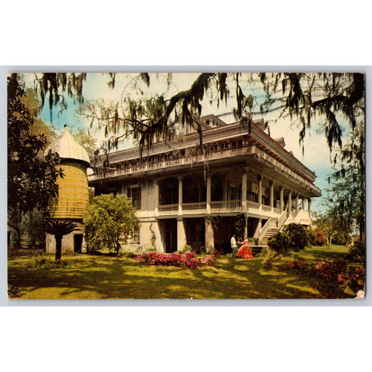 Garyville LA Louisiana San Francisco Plantation House 1970s Chrome Postcard Used