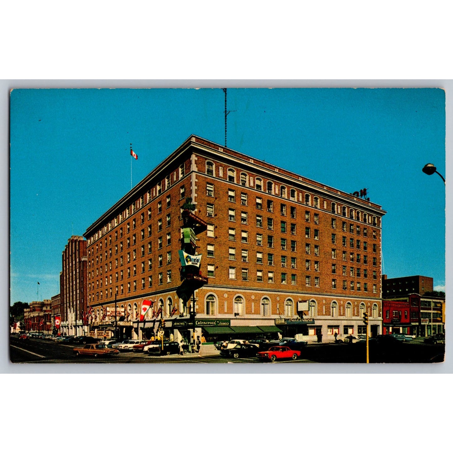 Ontario Canada Hotel London Shamrock Night Club Chrome Postcard Plastichrome