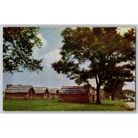 Valley Forge PA Pennsylvania Camp Site Chrome Postcard Unused