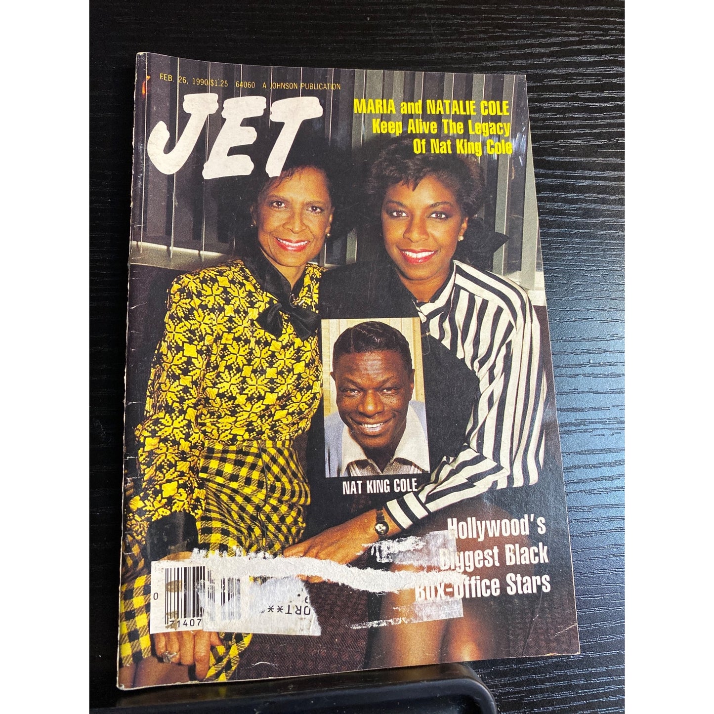 Jet Magazine Feb 26 1990 Maria, Natalie and Nat King Cole
