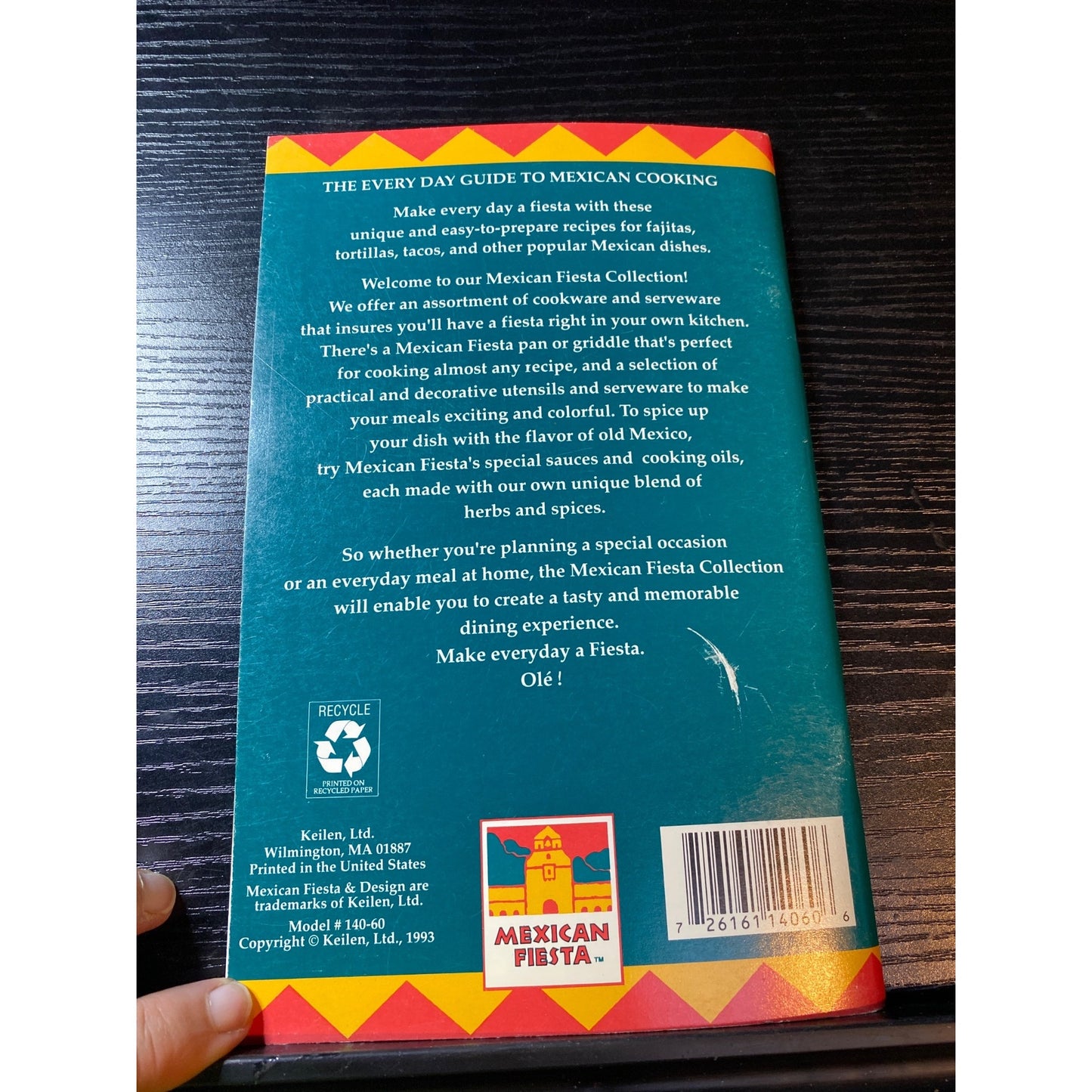 Mexican Fiesta Everyday Fiesta Recipes Cookbook Booklet Susan Slack 1993