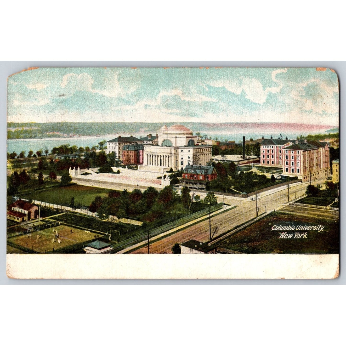 New York City NY Columbia University Scenic View 1907 Divided Back Postcard Used
