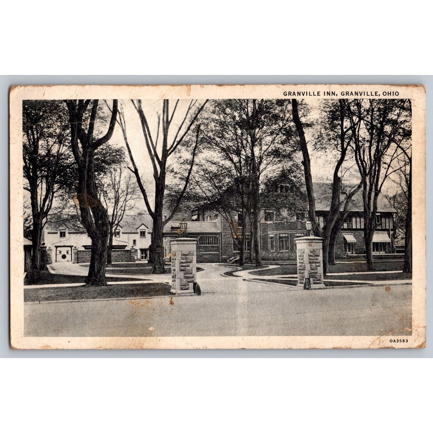 Granville OH Ohio Granville Inn Early 1900s Divided Back Postcard Unused
