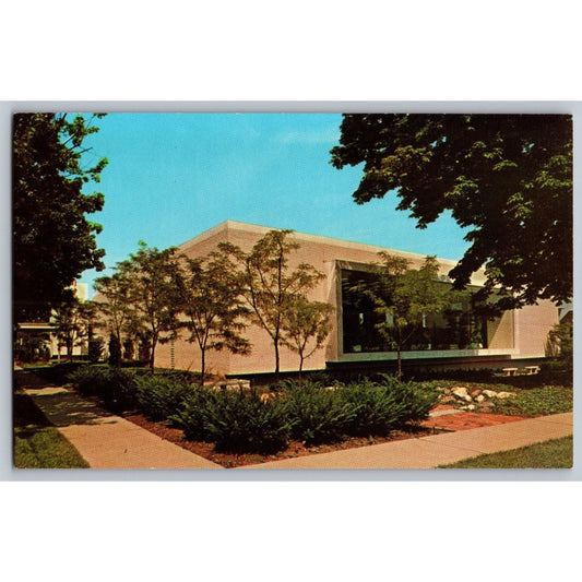 Cuyahoga Falls OH Ohio Taylor Memorial Public Library MCM Chrome Postcard