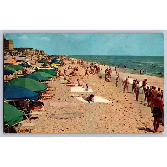 Ocean City MD Maryland Beach Scene Chrome Postcard 1960s Used