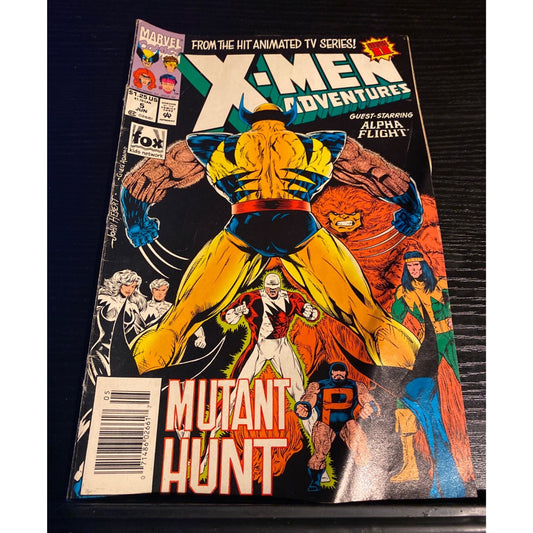 Marvel X-Men Adventures Comic Book Issue #5 1994 Mutant Hunt Inaugural Edition