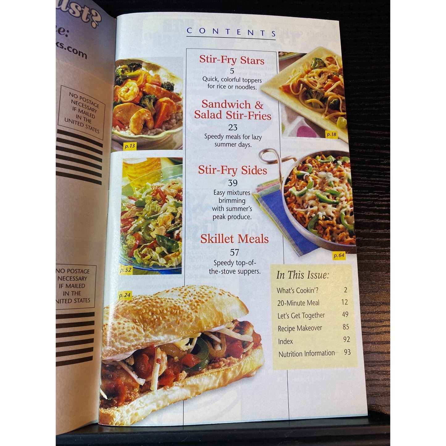 Pillsbury Classic Stir-Fries & Skillet Meals Cookbook Booklet Aug 2000
