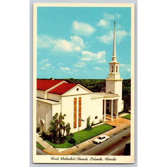Orlando FL Florida First Methodist Church Chrome Postcard Unused Curt Teich