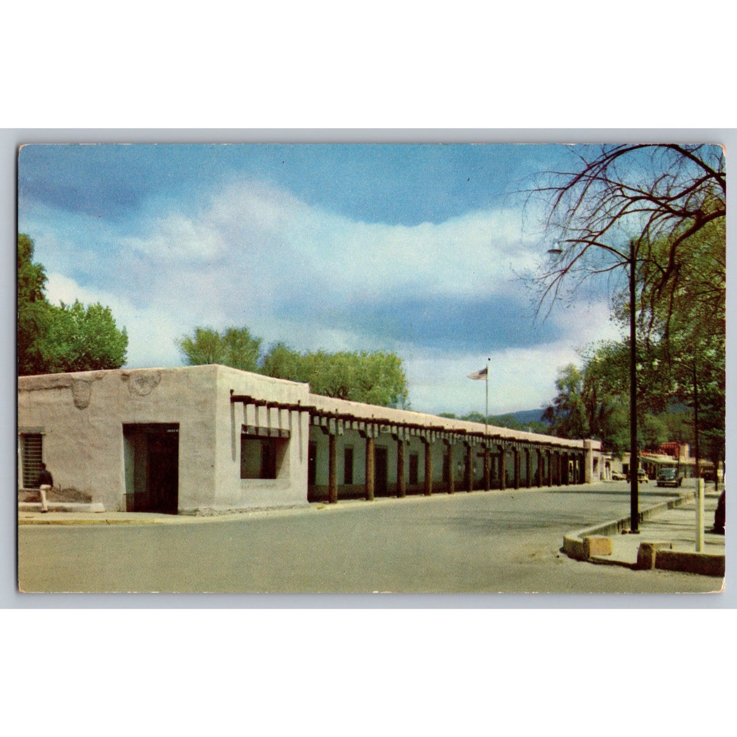 Santa Fe NM New Mexico Palace Of The Governors Postcard Kodachrome Josef Muench