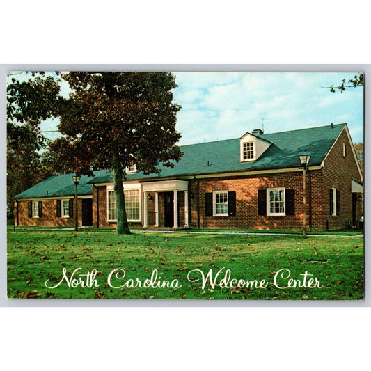 Charlotte NC North Carolina Welcome Center Chrome Postcard Unused Dexter Press