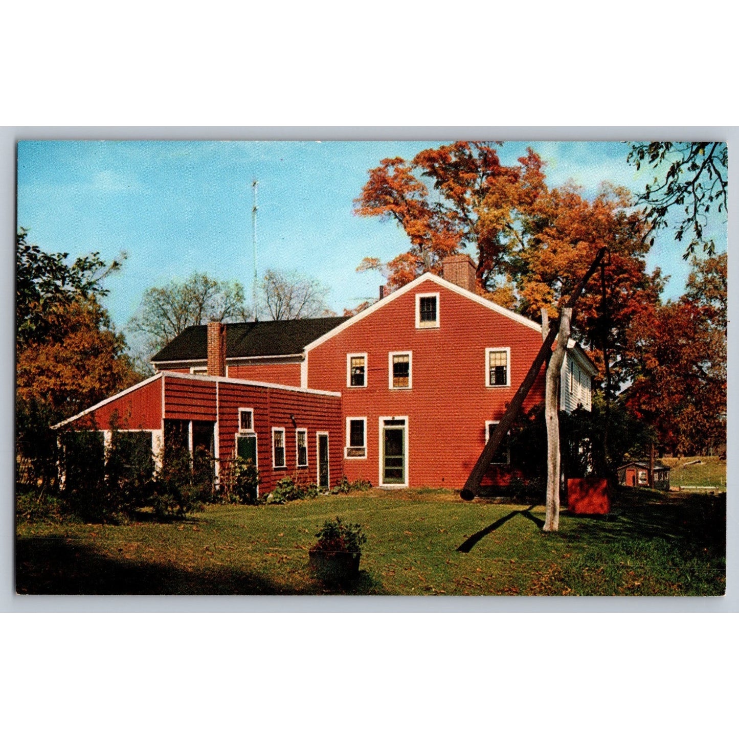 Haverhill MA Massachusetts Whittier Homestead Chrome Postcard Unused
