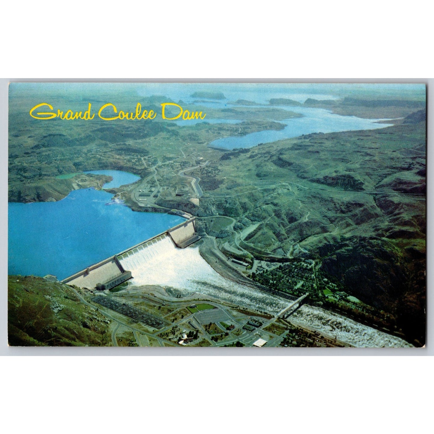 Grand Coulee Dam WA Washington Scenic Chrome Postcard Unused Northwest Curio