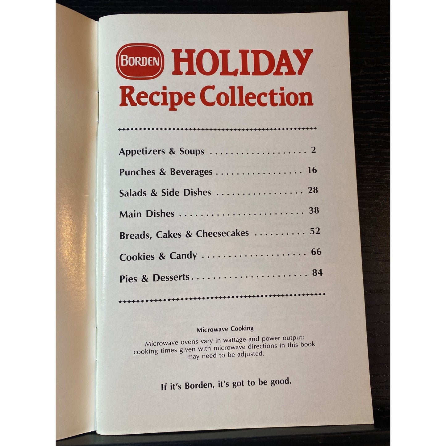 Borden Holiday Favorite Recipe Collection 1987 Appetizers Main Dishes Desserts