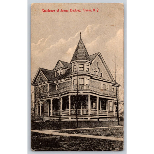 Altmar NY New York Residence James Buckley Early 1900s Divided Back Postcard